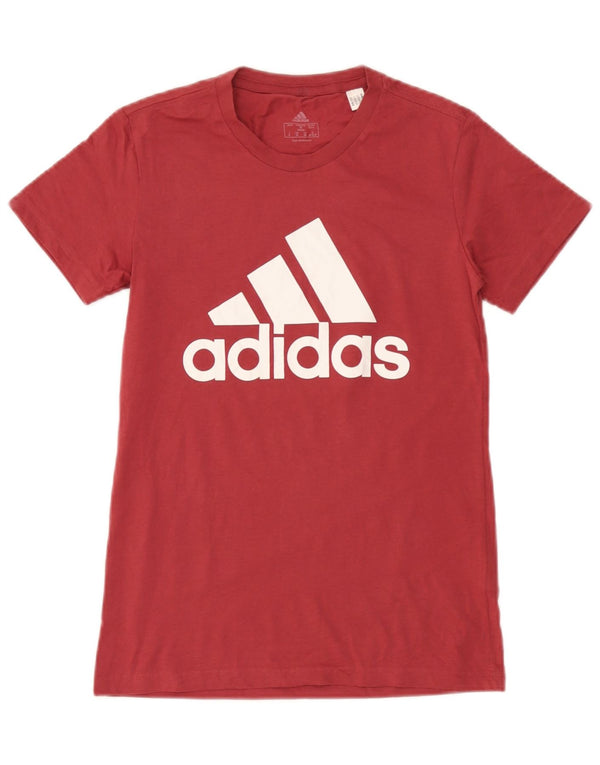 T-shirt grafica da uomo Adidas Top XS in cotone rosso