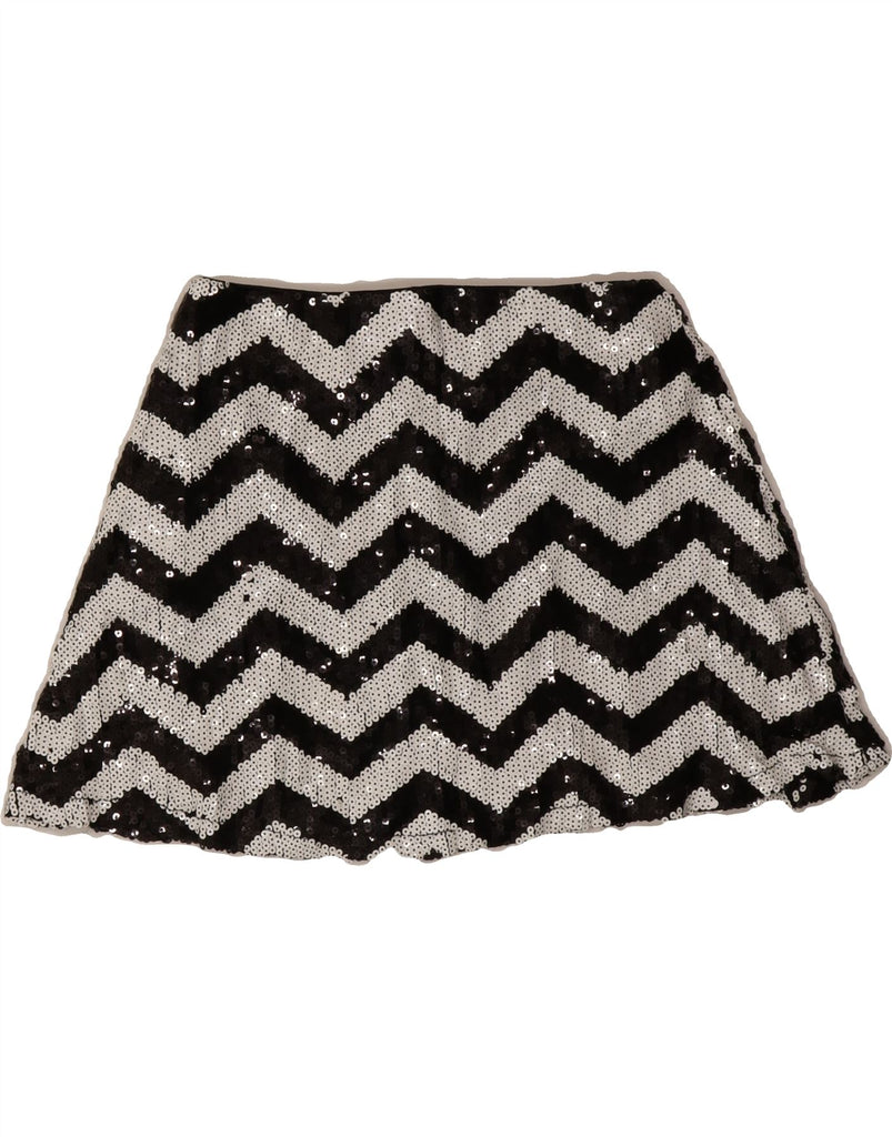 FOREVER 21 Womens Sequin Mini Skirt Small W26  Black Chevron Vintage Forever 21 and Second-Hand Forever 21 from Messina Hembry 