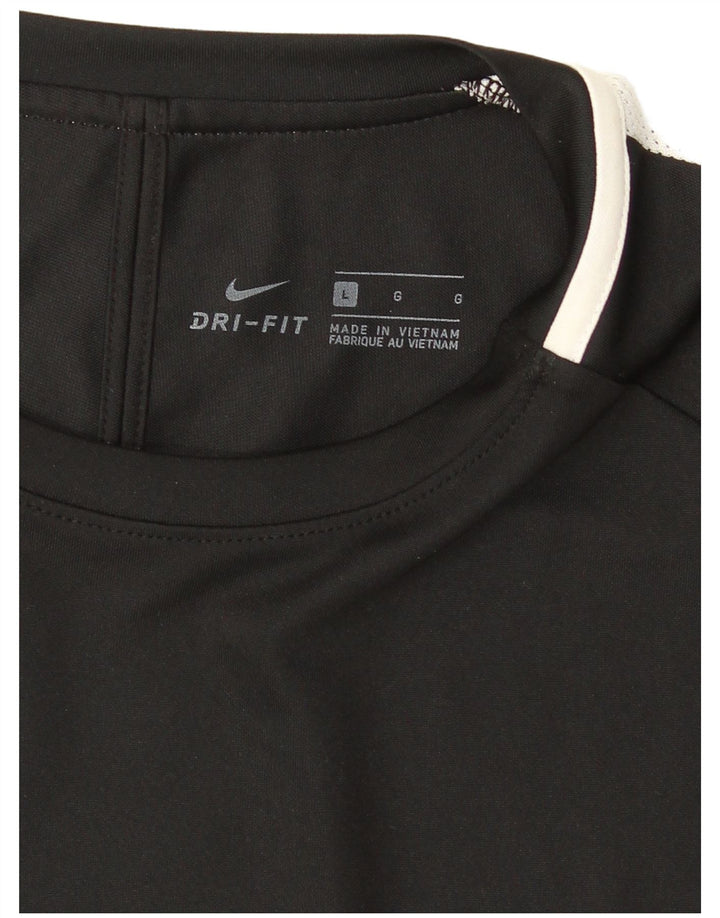 T-shirt Nike Dri Fit da uomo, grande, color block nero
