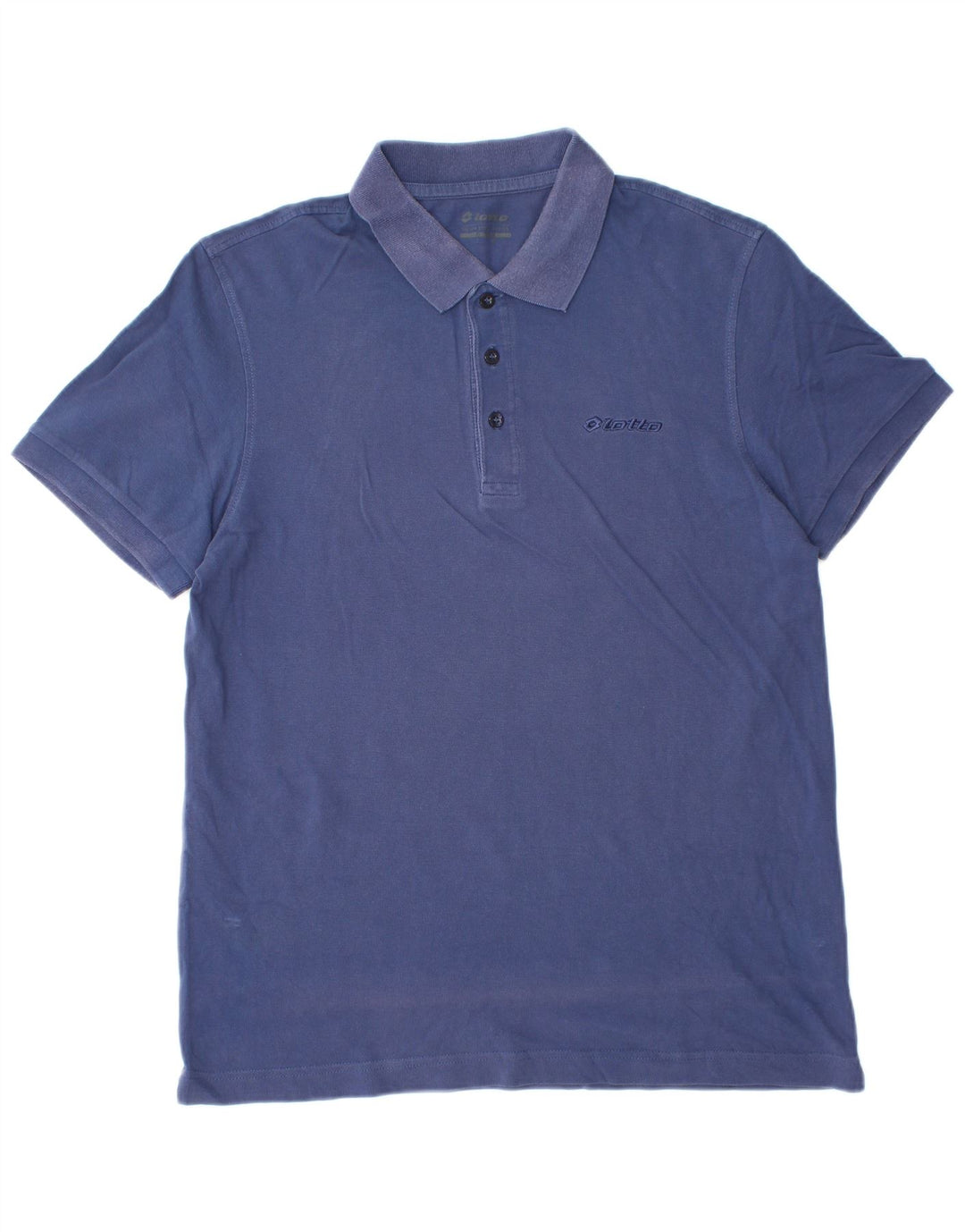 Polo Uomo Lotto Large in Cotone Blu