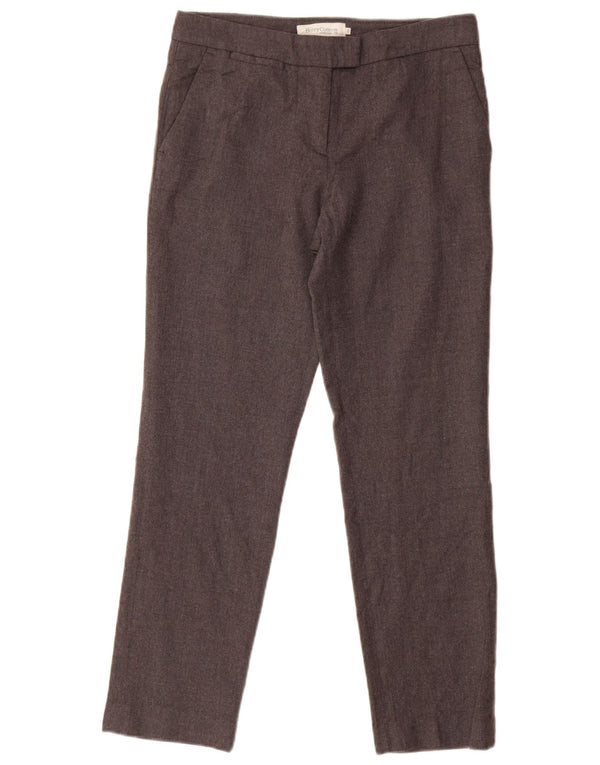 Pantaloni da abito slim da donna Henry Cottons IT 42 Medium W30 L26 Lana grigia