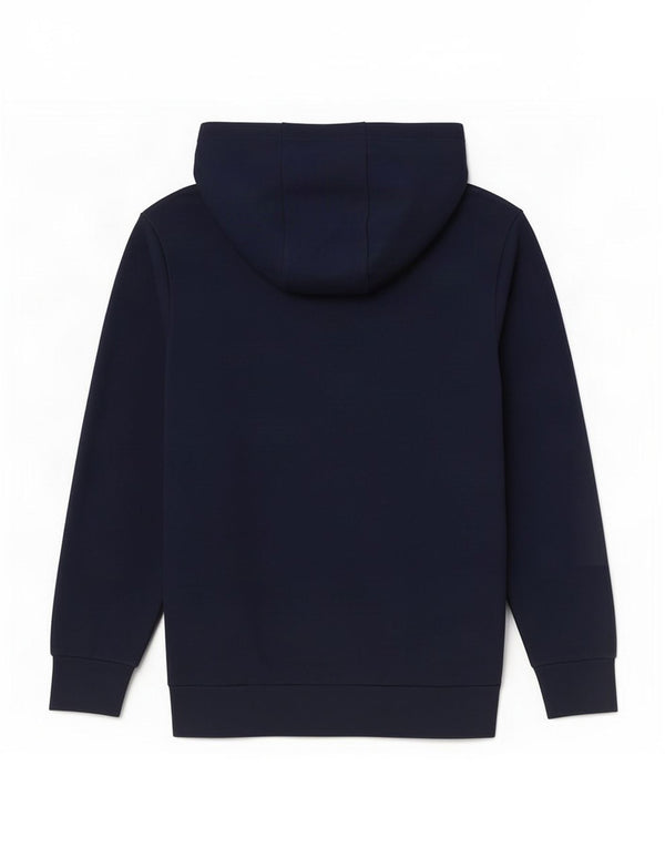 Felpa con cappuccio grafica da uomo Adidas media in cotone blu navy