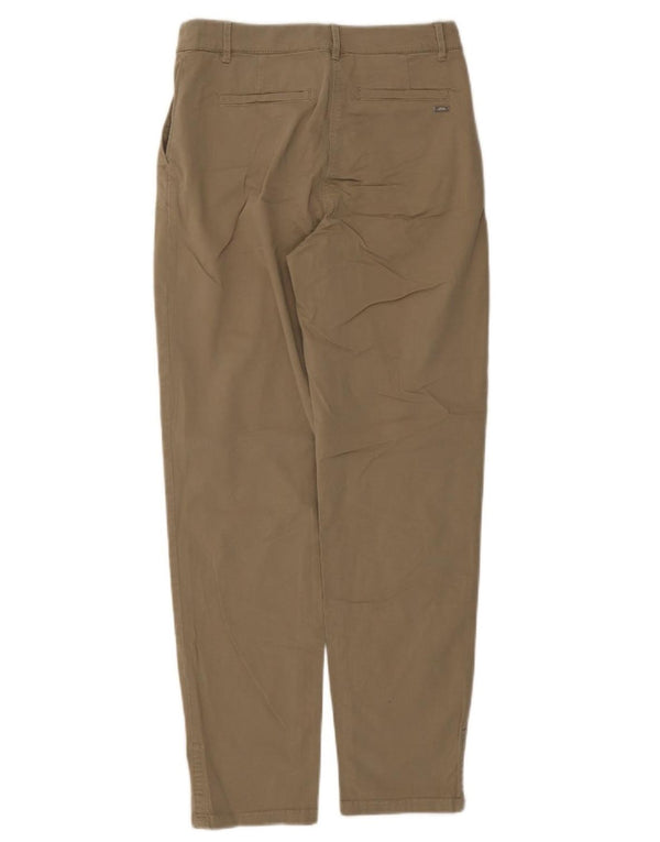 Armani Exchange Womens Tapered Chino Trousers US 4 Small W36 L29 Beige