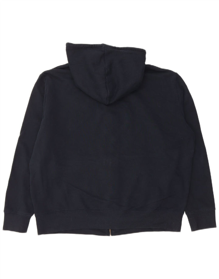 Maglione con cappuccio e zip da uomo Marks & Spencer XL in cotone blu navy