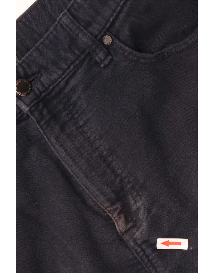 Pantaloni casual regolari da uomo Marks & Spencer W36 L29 cotone blu navy