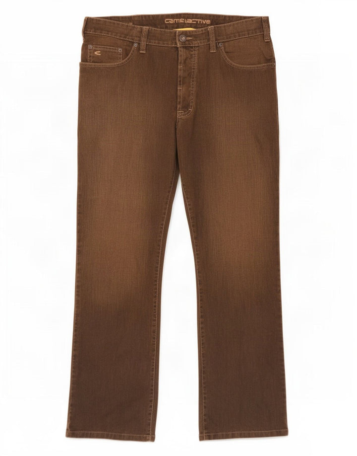 Jeans dritti da uomo Camel Active W38 L30 cotone marrone