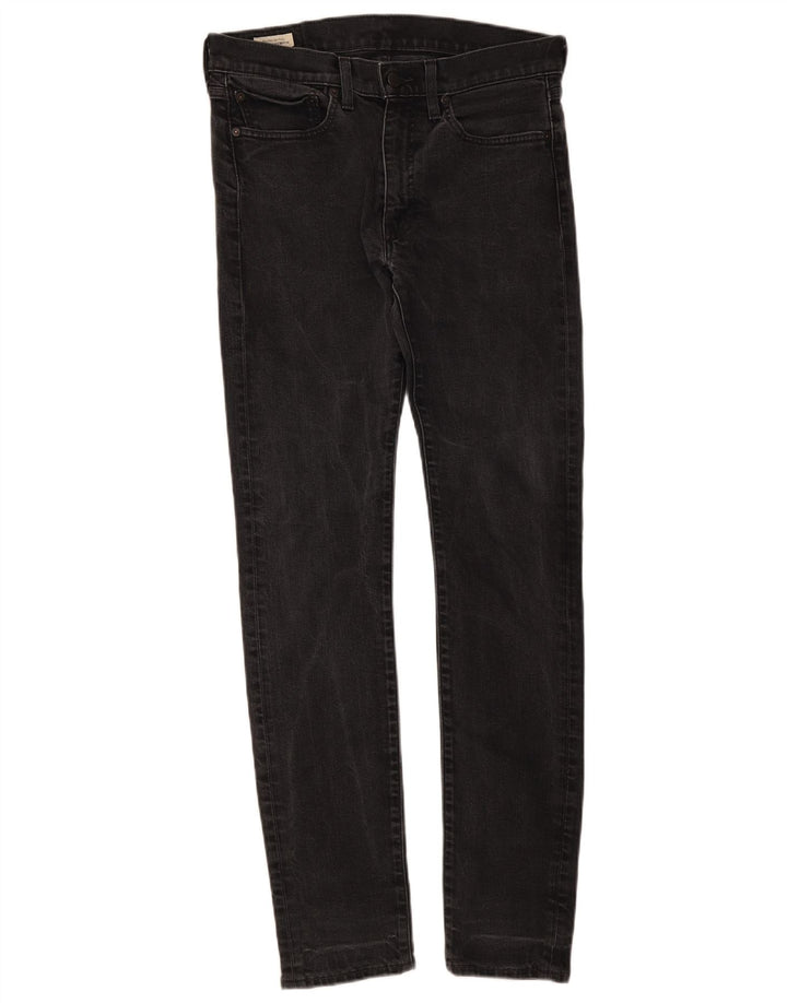 Levi's Uomo 519 Jeans Skinny W32 L34 Cotone Grigio