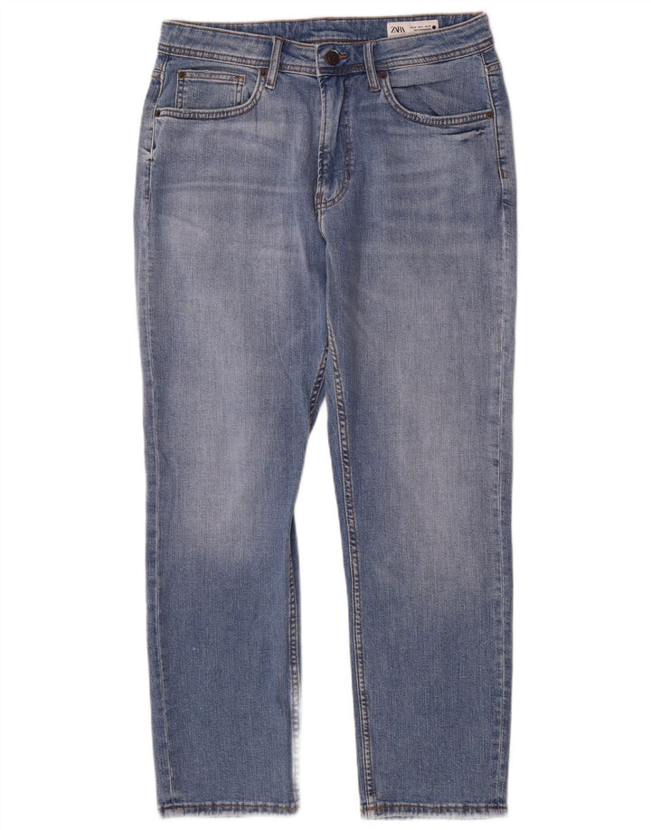 Jeans dritti da donna Zara EU 40 medio W30 L29 cotone blu