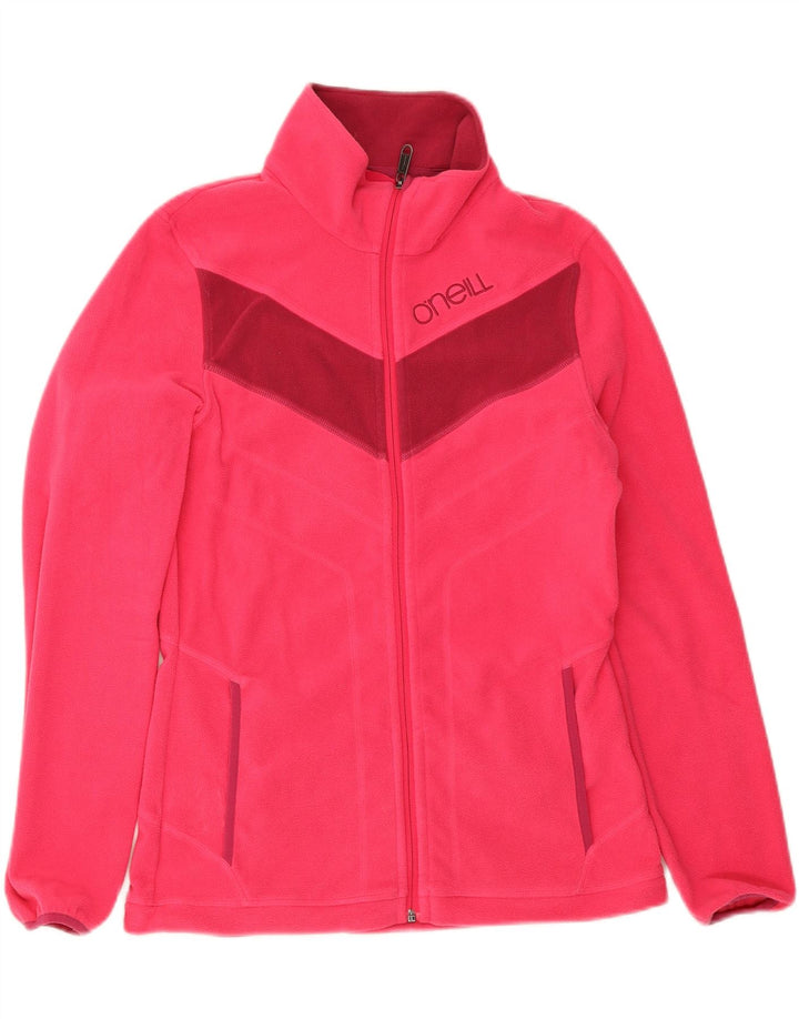 Giacca in pile grafica da donna O'Neill UK 18 XL Poliestere color block rosa