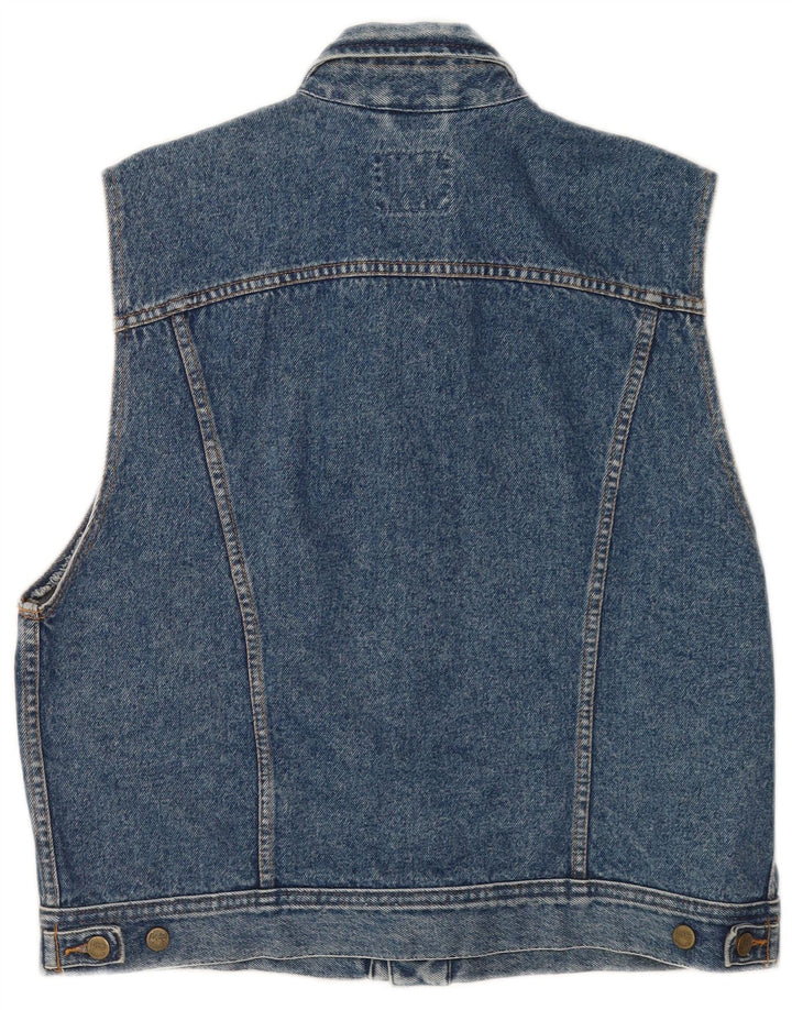 Gilet in denim da donna Lee UK 18 XL Blu