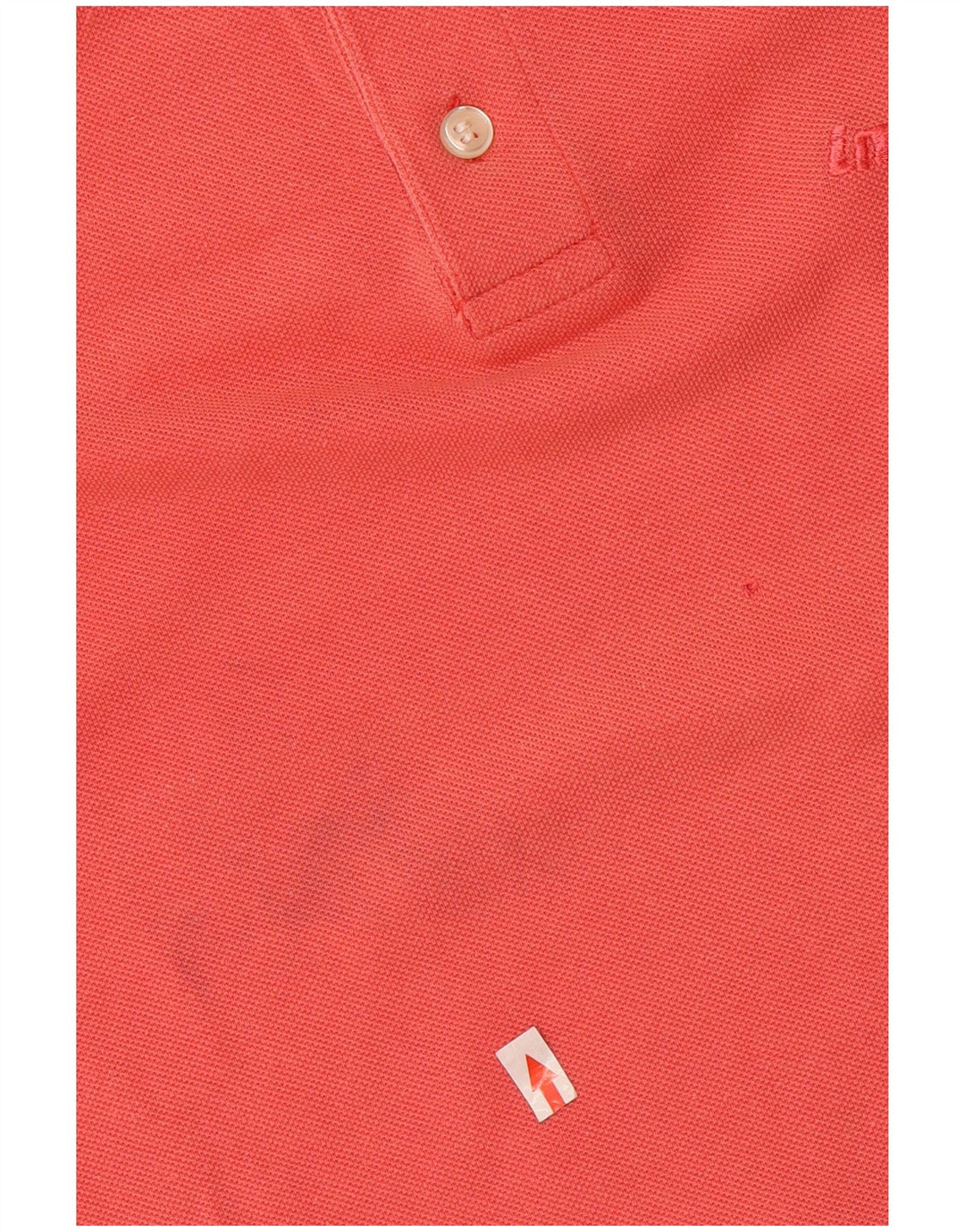 Polo da uomo a maniche lunghe Invicta Large in cotone rosso