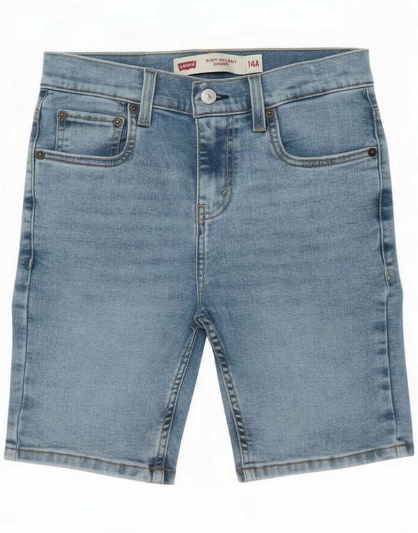 Levi's Ragazzi 510 Shorts in denim skinny 13-14 anni W24 Blu Cotone