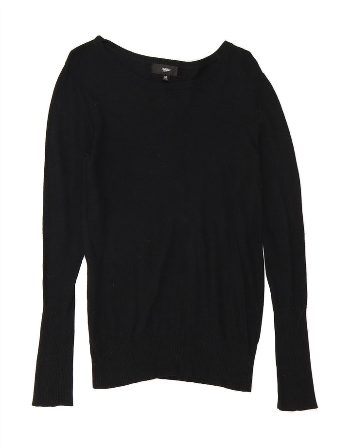 MOSSIMO Womens Boat Neck Jumper Sweater UK 14 Medium Black Vintage Mossimo and Second-Hand Mossimo from Messina Hembry 