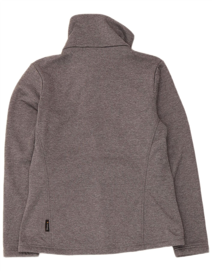 Giacca da tuta da donna Jack Wolfskin UK 14 Grigio medio chiazzato