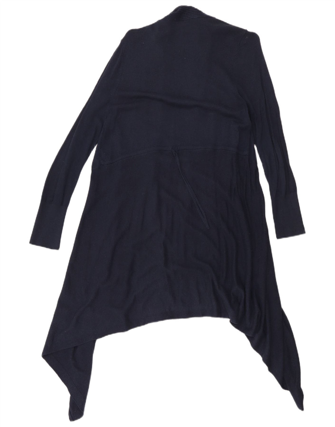 Maglione cardigan aperto lungo da donna Marks & Spencer UK 16 grande blu navy