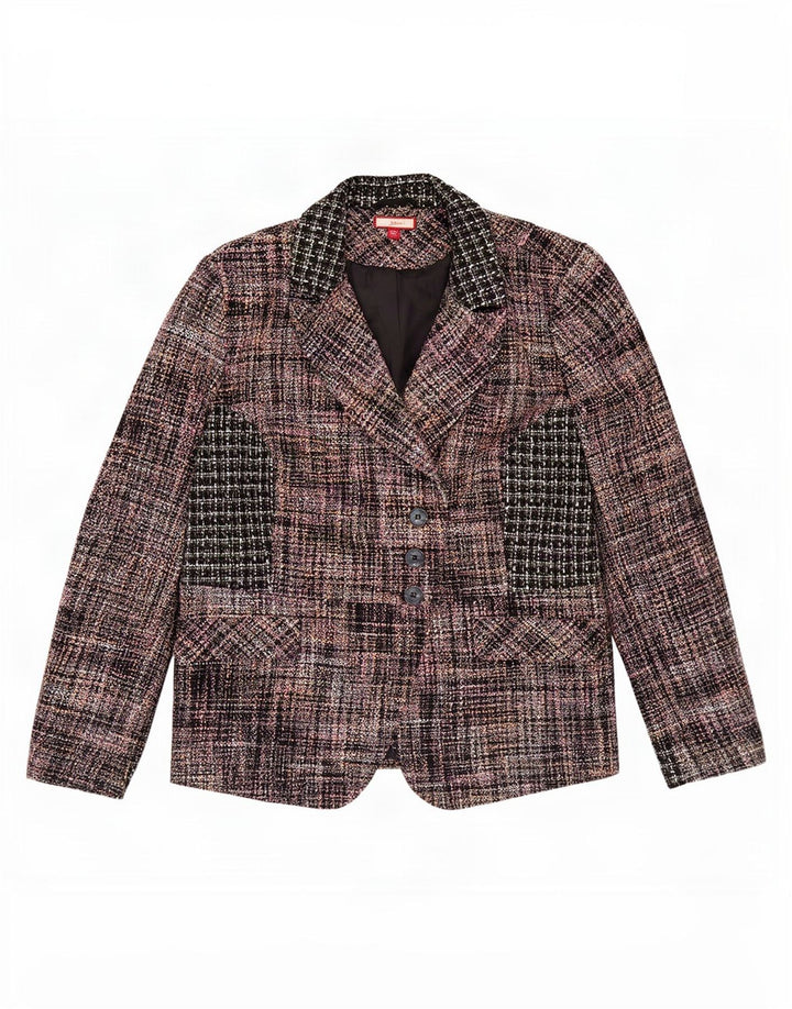Giacca blazer a 3 bottoni da donna Joe Browns UK 20 2XL a quadri multicolore