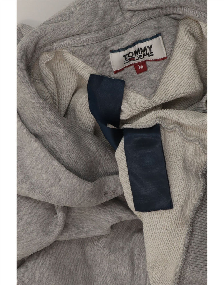 Maglione con cappuccio da uomo Tommy Hilfiger in cotone grigio medio
