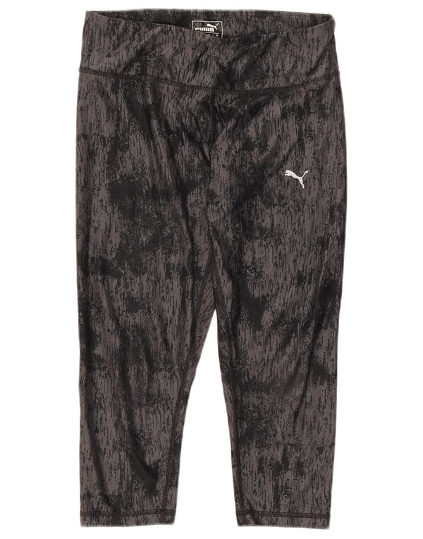 Leggings Capri da donna Puma UK 10 Small Black Tie Dye
