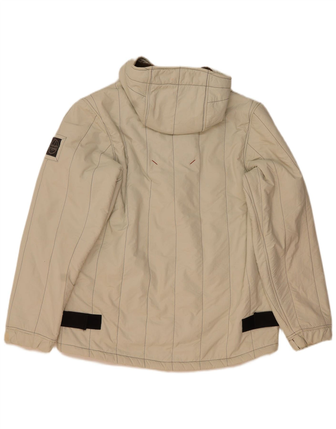 Giacca imbottita in sherpa con cappuccio da uomo Murphy & Nye UK 40 grande Beige