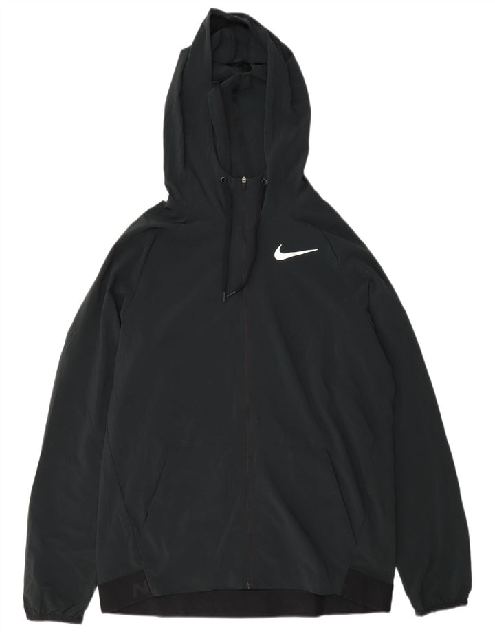 Giacca da tuta grafica Nike Dri Fit da uomo, color block medio blu navy