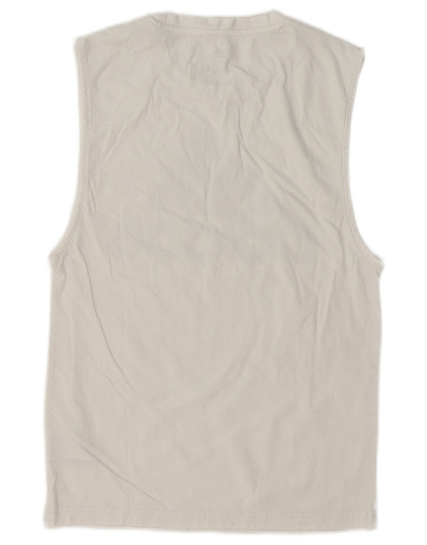 Canotta grafica da uomo Adidas XS in cotone bianco