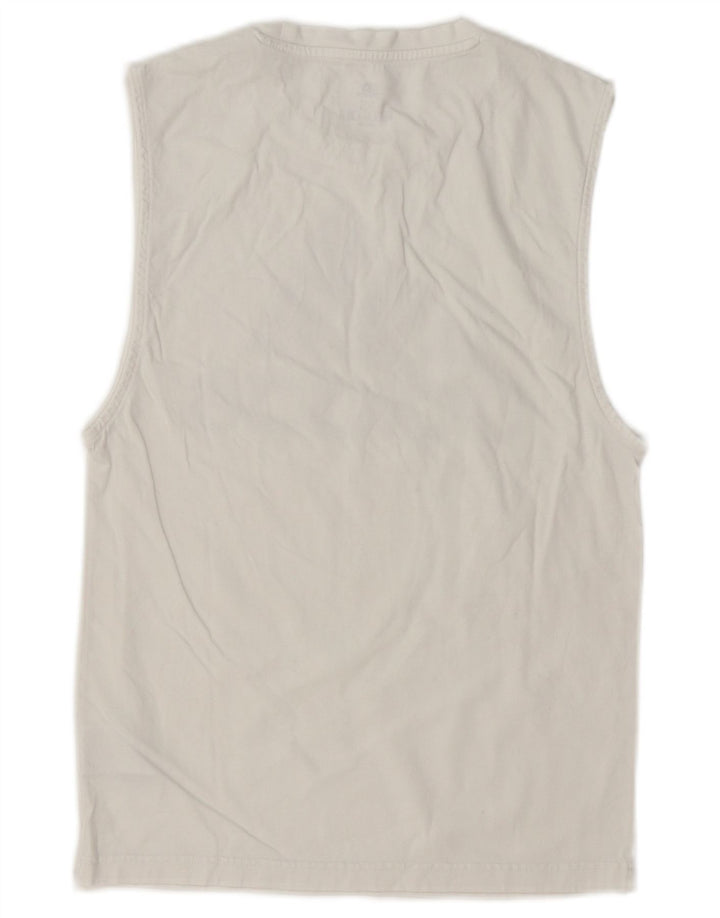 Canotta grafica da uomo Adidas XS in cotone bianco