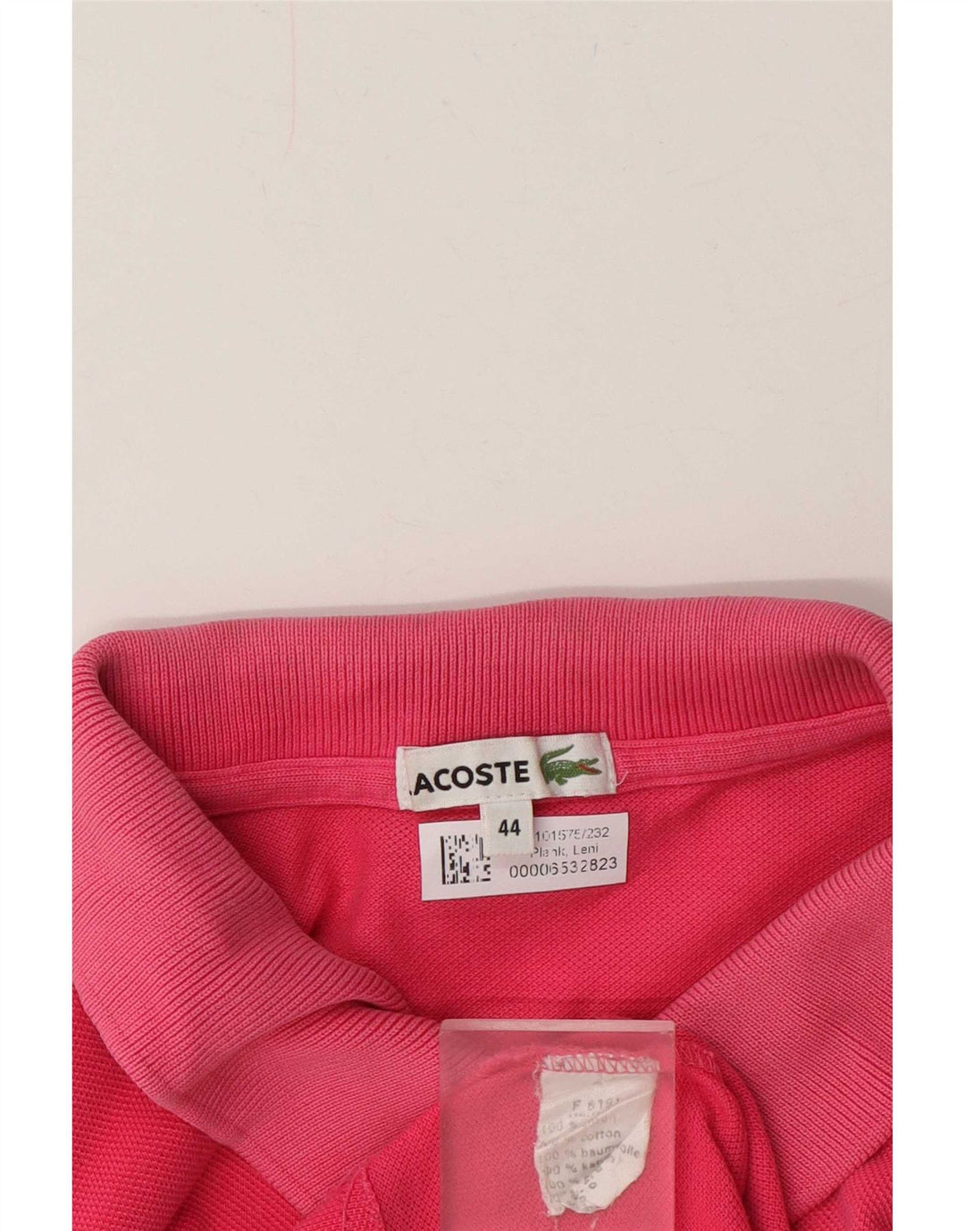 Polo da donna Lacoste taglia 44 cotone rosa medio