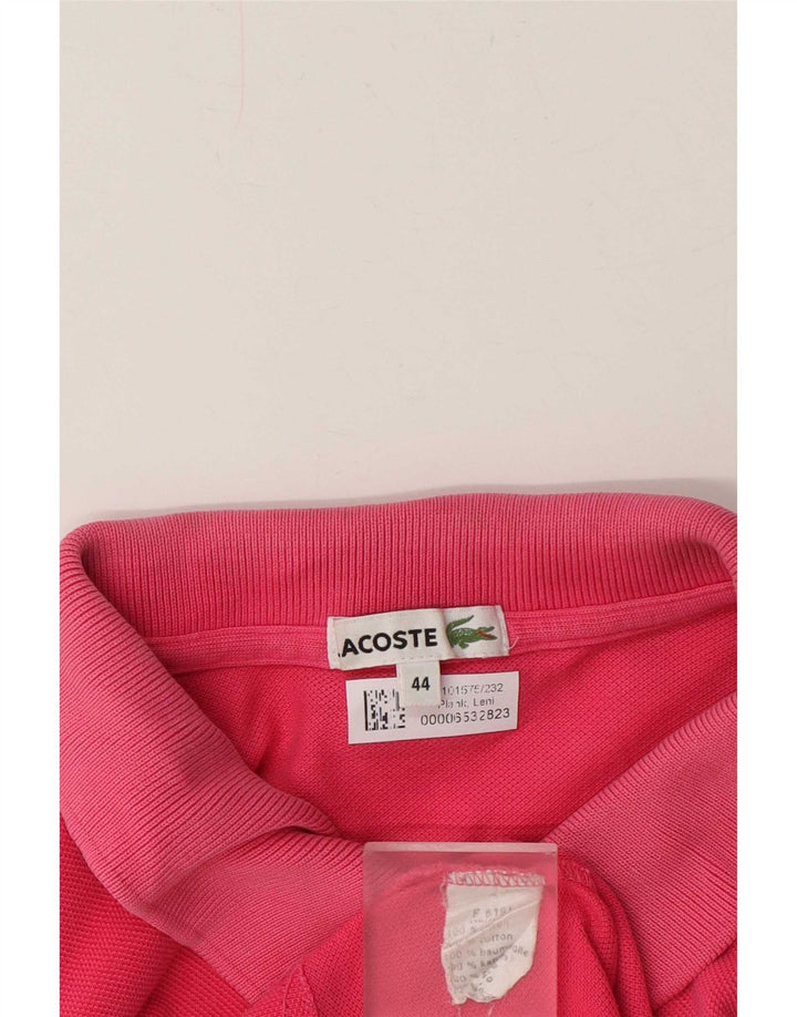 Polo da donna Lacoste taglia 44 cotone rosa medio