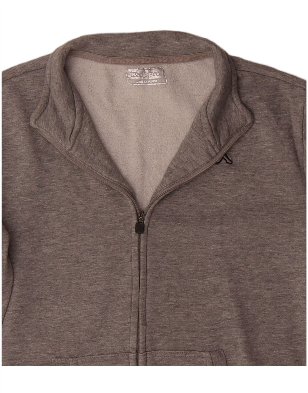 Giacca da tuta da uomo Kappa in cotone grigio medio