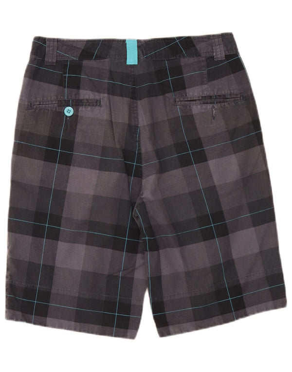 Pantaloncini chino da uomo Sneaker Freak XS W29 in cotone a quadri grigi