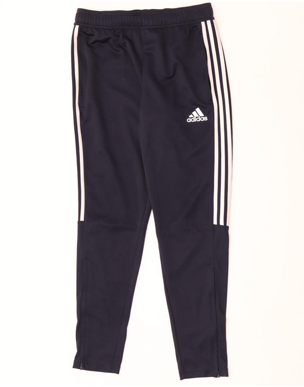 Pantaloni da tuta Adidas Aeroready da uomo medio poliestere blu navy
