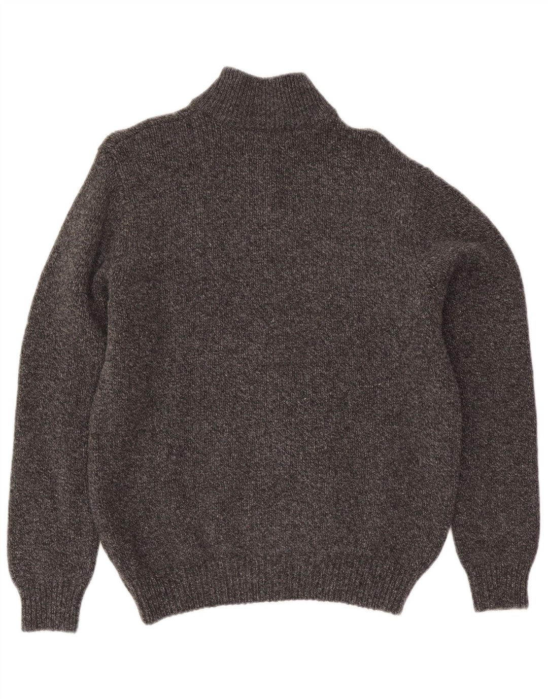 Maglione cardigan da uomo L.L.Bean Lana d'agnello screziata grigio medio
