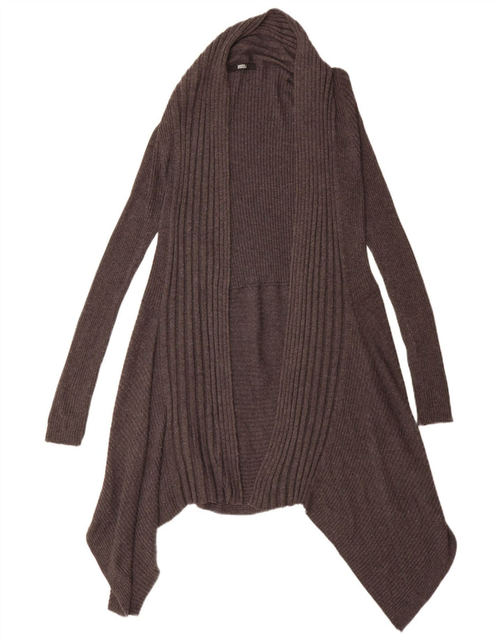 Maglione cardigan asimmetrico da donna Marks & Spencer UK 14 grande grigio