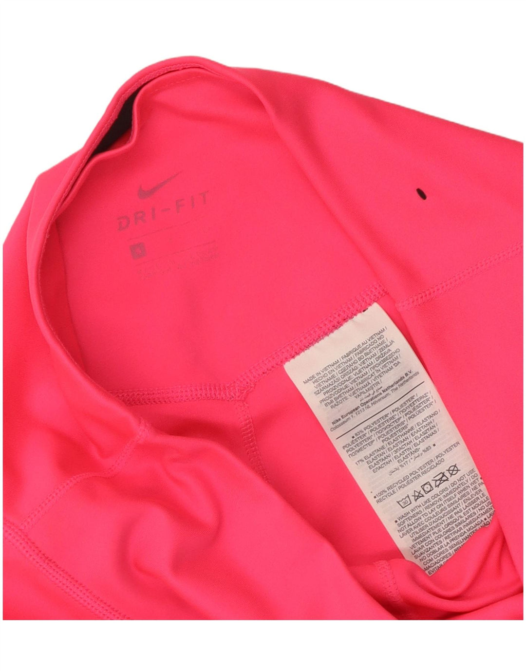 Leggings Nike Dri Fit da donna UK 10 piccoli poliestere rosa