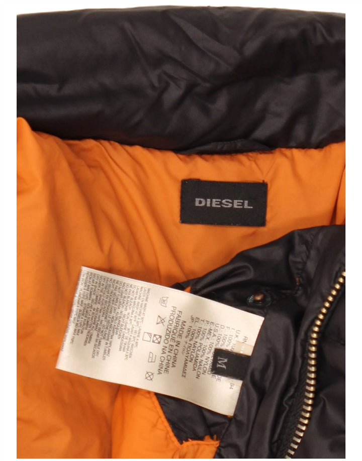 Giacca imbottita da uomo Diesel UK 38 nylon nero medio