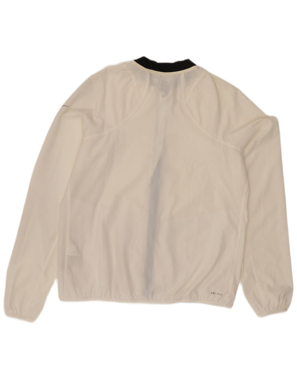 Giacca da tuta da donna Nike Dri Fit Top Jacket UK 16 Large White Colourblock