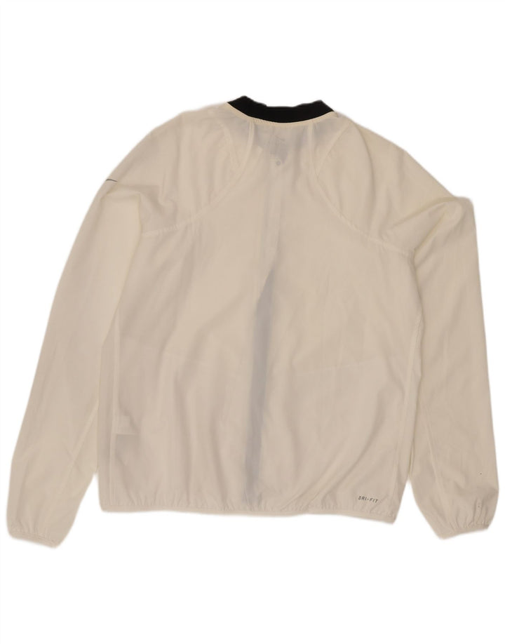 Giacca da tuta da donna Nike Dri Fit Top Jacket UK 16 Large White Colourblock