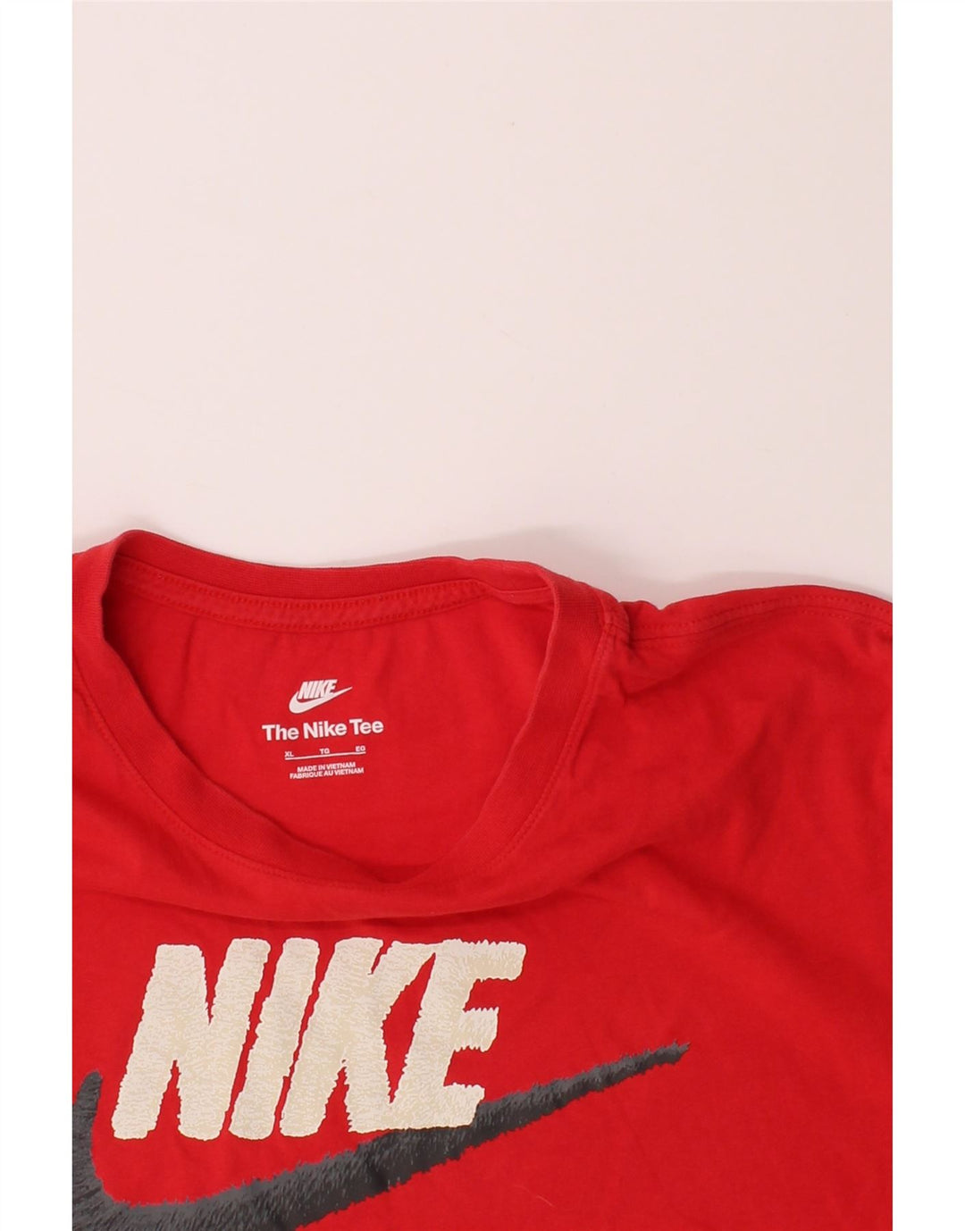 NIKE Mens Graphic T-Shirt Top XL Red Cotton Vintage Nike and Second-Hand Nike from Messina Hembry 