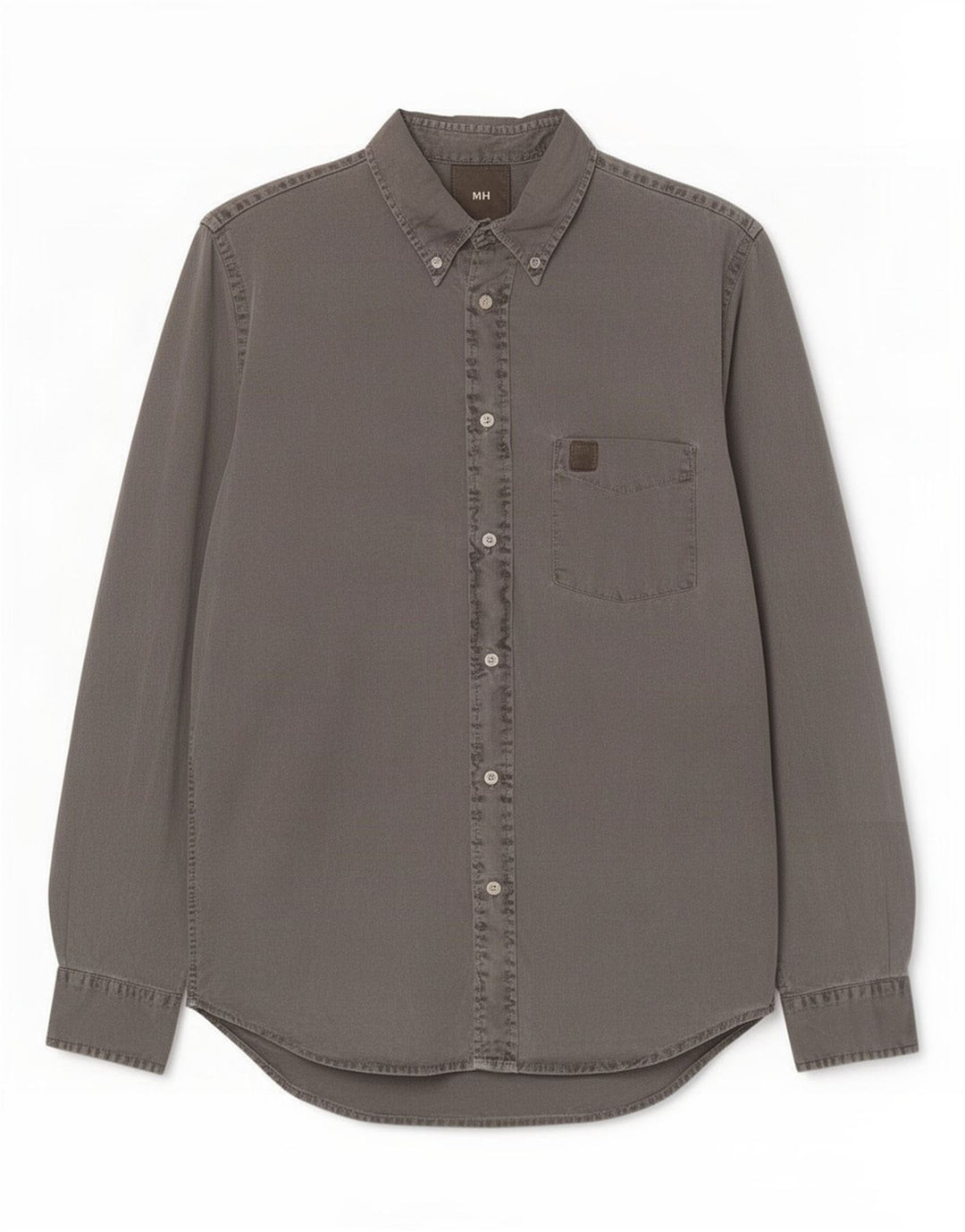 Camicia di jeans da uomo Murphy & Nye grande cotone grigio