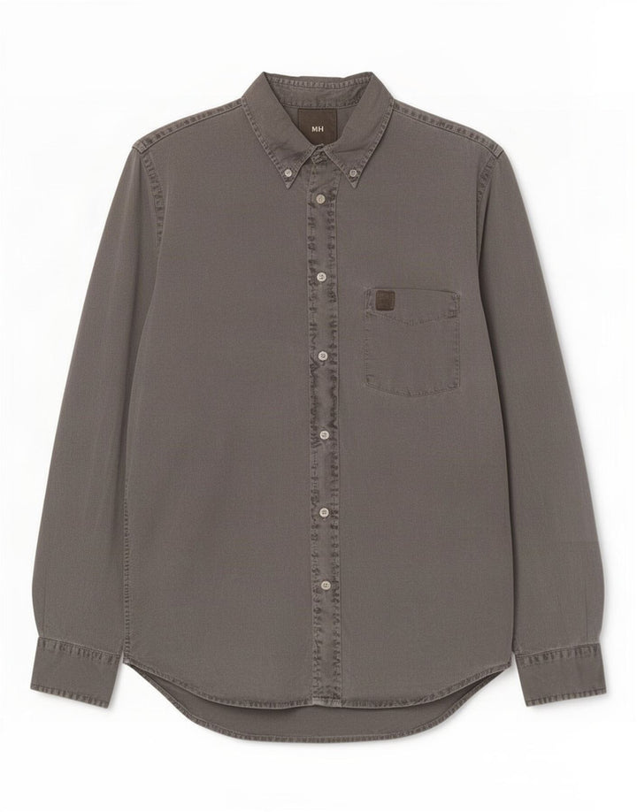 Camicia di jeans da uomo Murphy & Nye grande cotone grigio