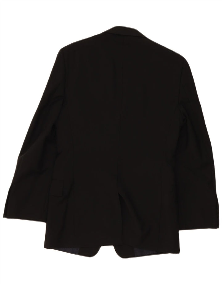 Giacca blazer a 2 bottoni da uomo Paul Smith UK 36 piccola lana nera