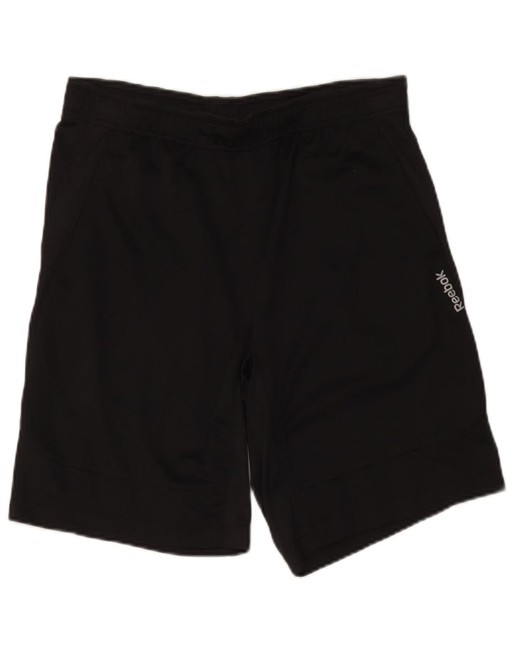 Pantaloncini sportivi Reebok da uomo medio nero in poliestere