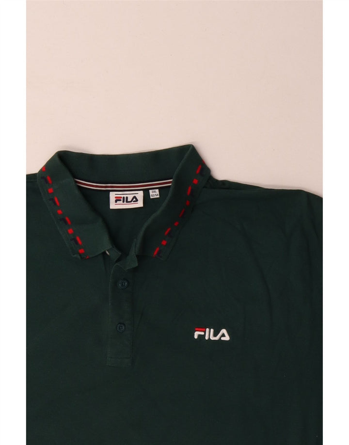 Polo da uomo Fila 2XL cotone verde