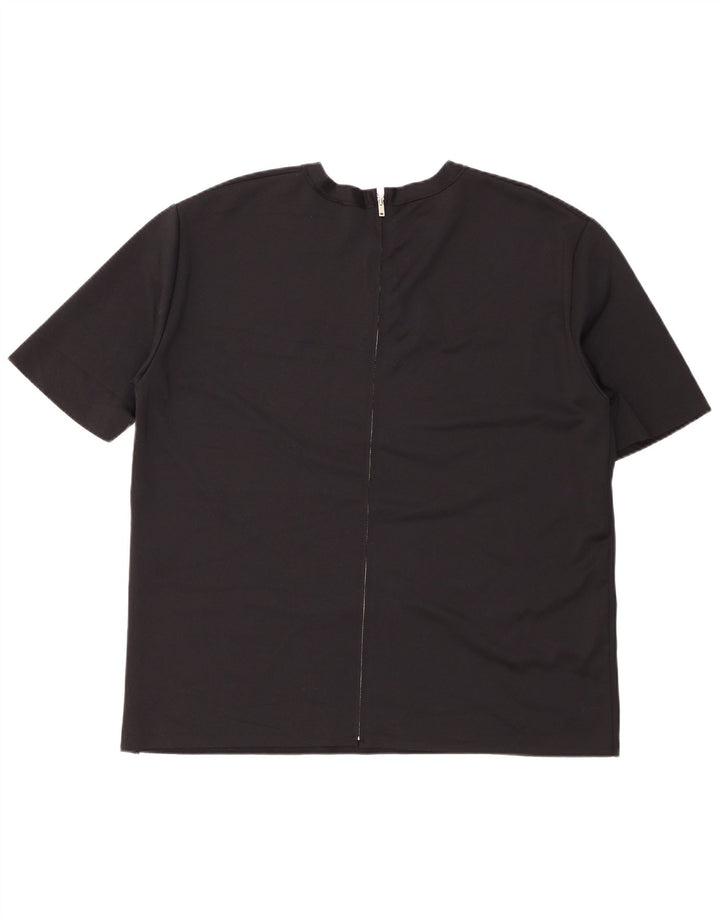 T-shirt Zara da donna Top UK 16 grande nera