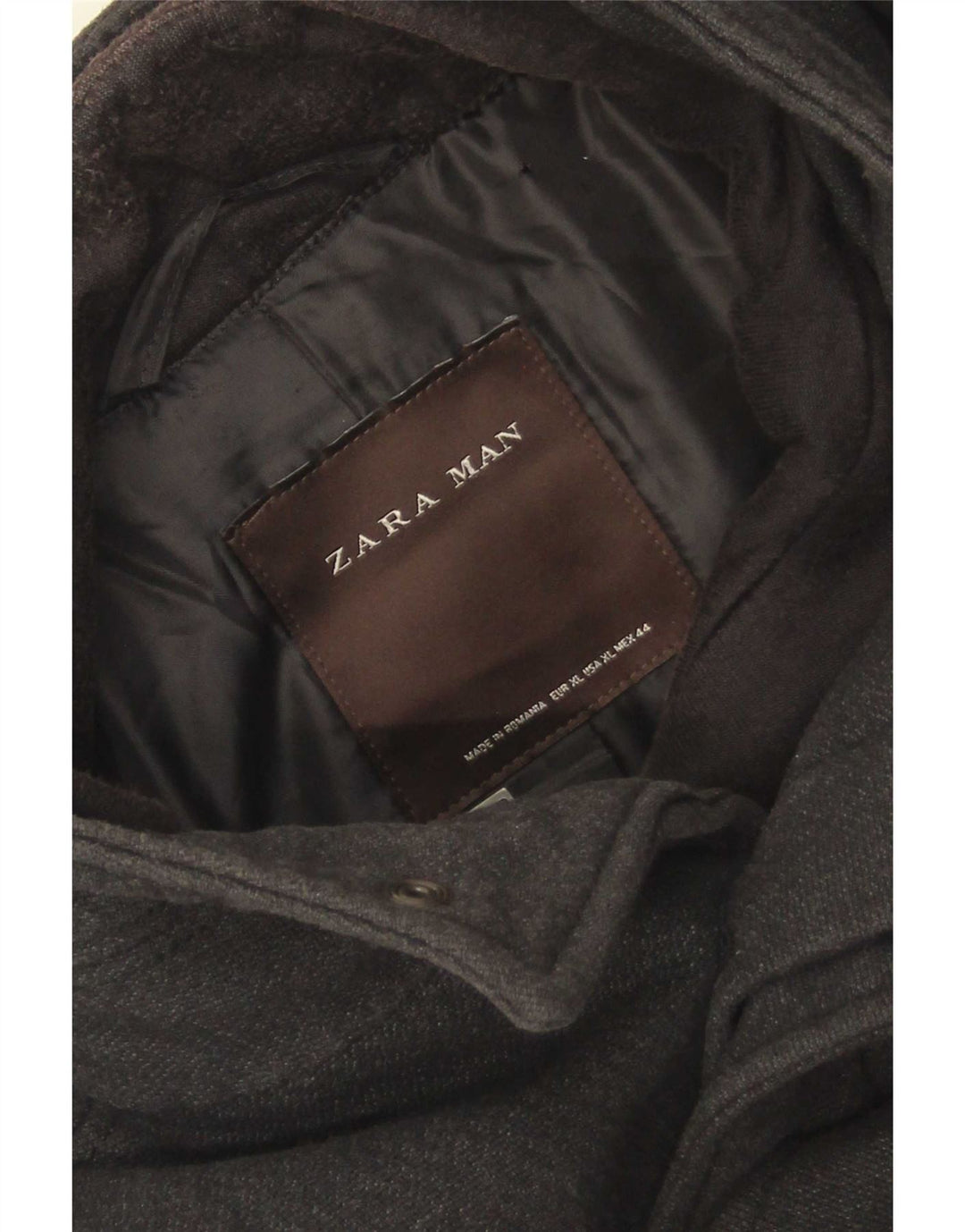 Cappotto da uomo Zara UK 42 XL poliestere grigio