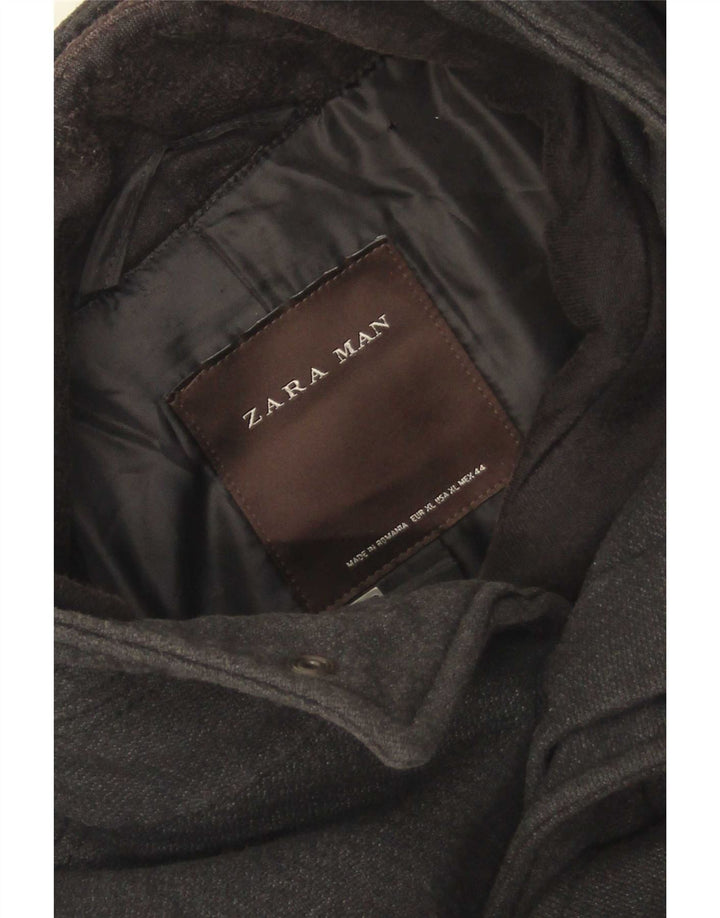 Cappotto da uomo Zara UK 42 XL poliestere grigio