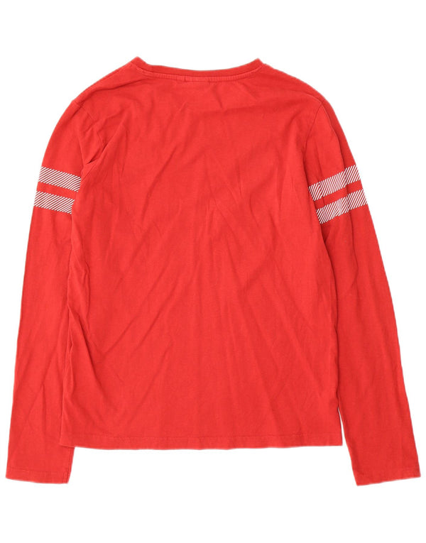 Maglia Ellesse Bambino Manica Lunga 13-14 Anni Cotone Rigato Rosso