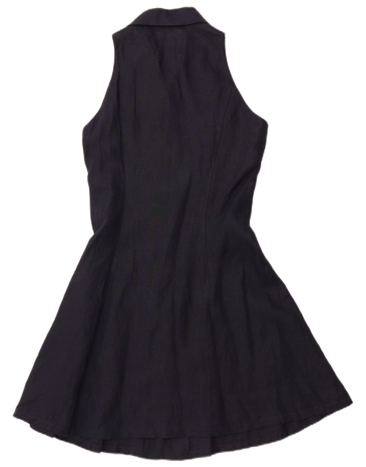 Abito Halter da donna BENETTON IT 44 Lino medio blu navy