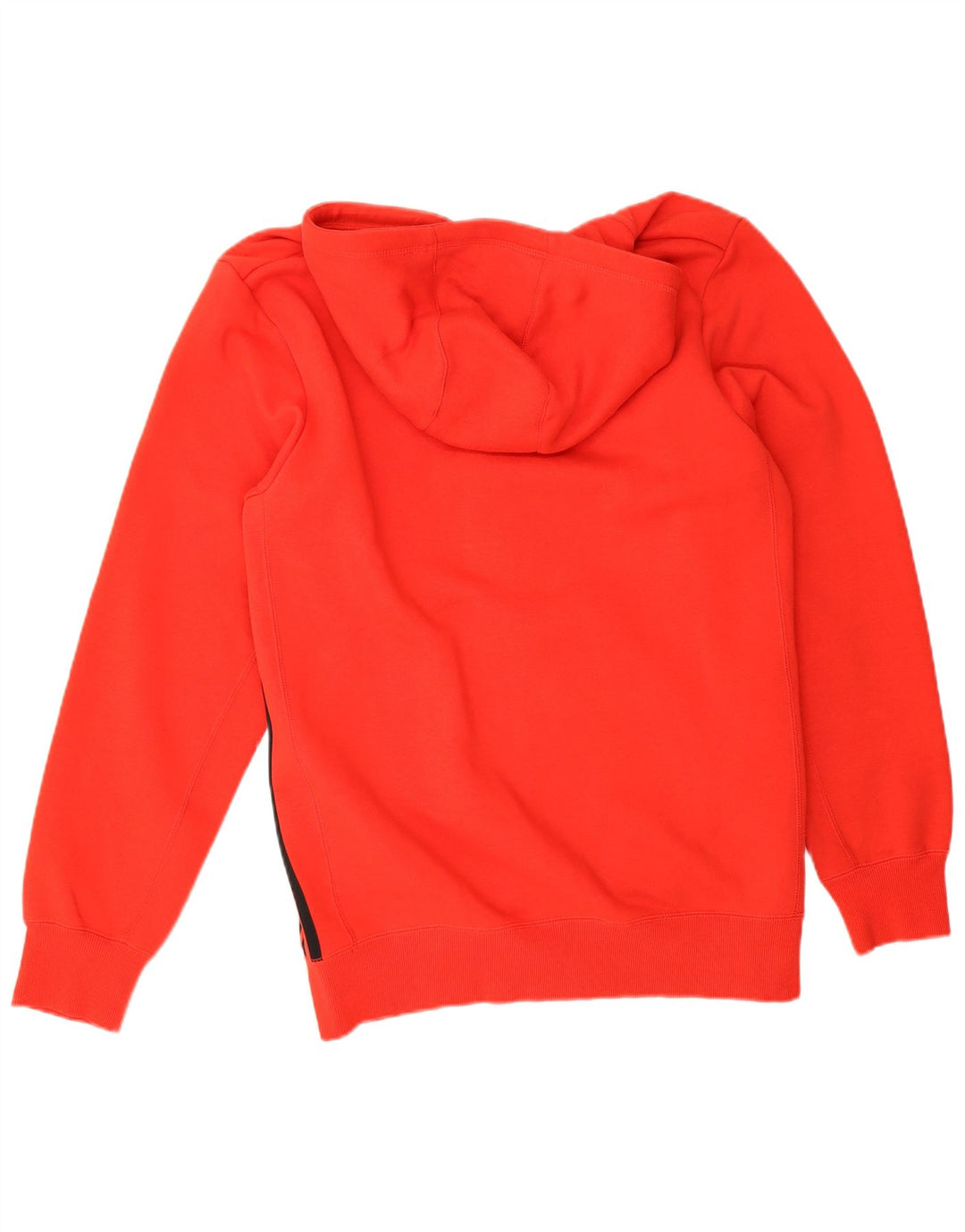 Maglione con cappuccio e zip Adidas da uomo in cotone rosso medio