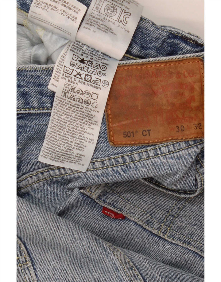 Levi's Uomo 501 CT Jeans dritti W30 L32 Cotone Blu